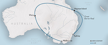 itinerary for your Wings over Australia Adventure